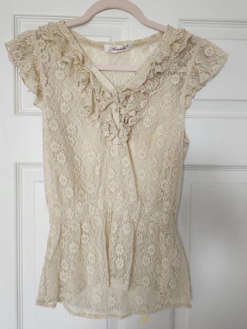 Off white lace blouse